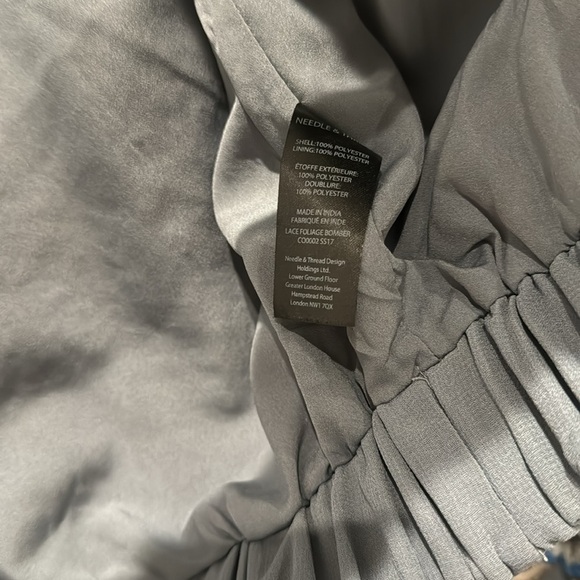 Needle & Thread Floral Embroidered Bomber Jacket grey bead - Picture 10 of 10